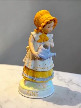Vintage Holly Hobbie June’s Loveliness Hand-Painted Fine Porcelain Figurine